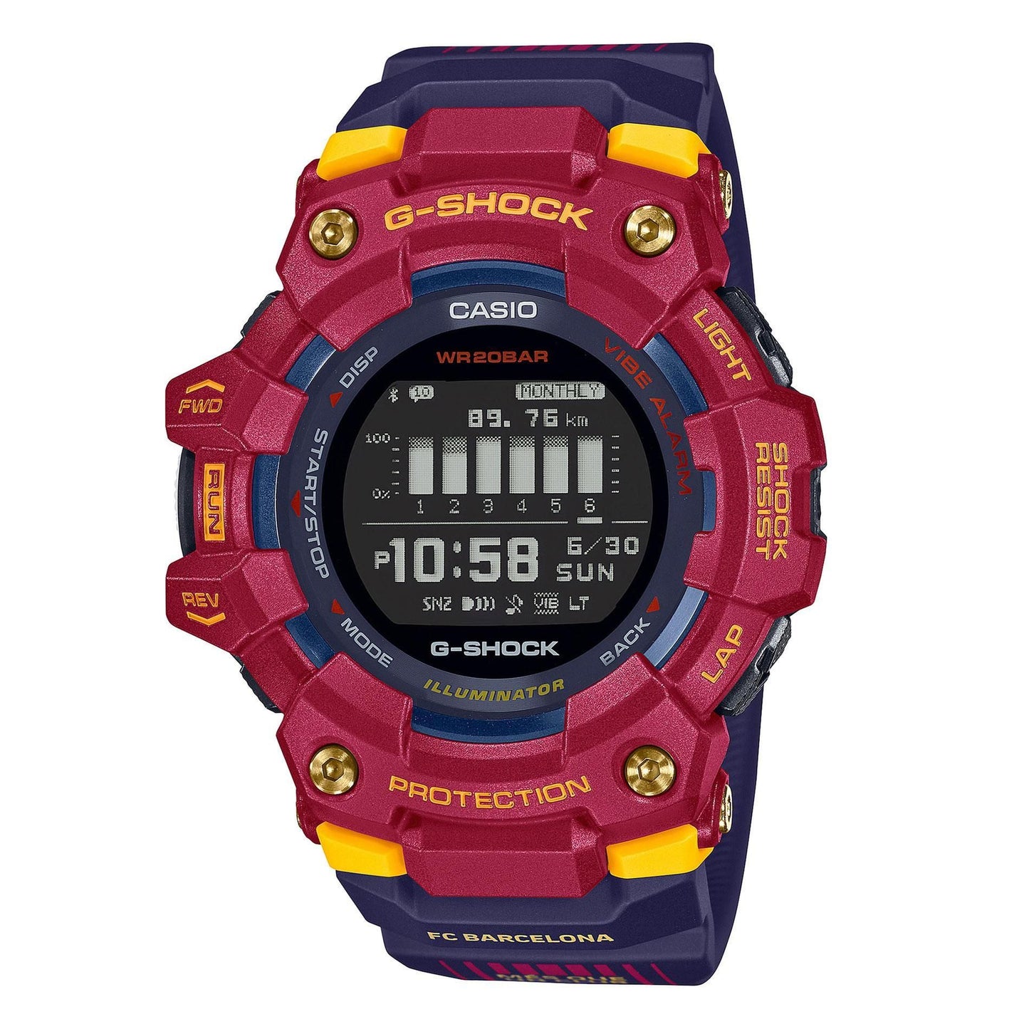 G-Shock FC Barcelona Matchday Trainer Digital Edición Limitada | GBD100BAR-4